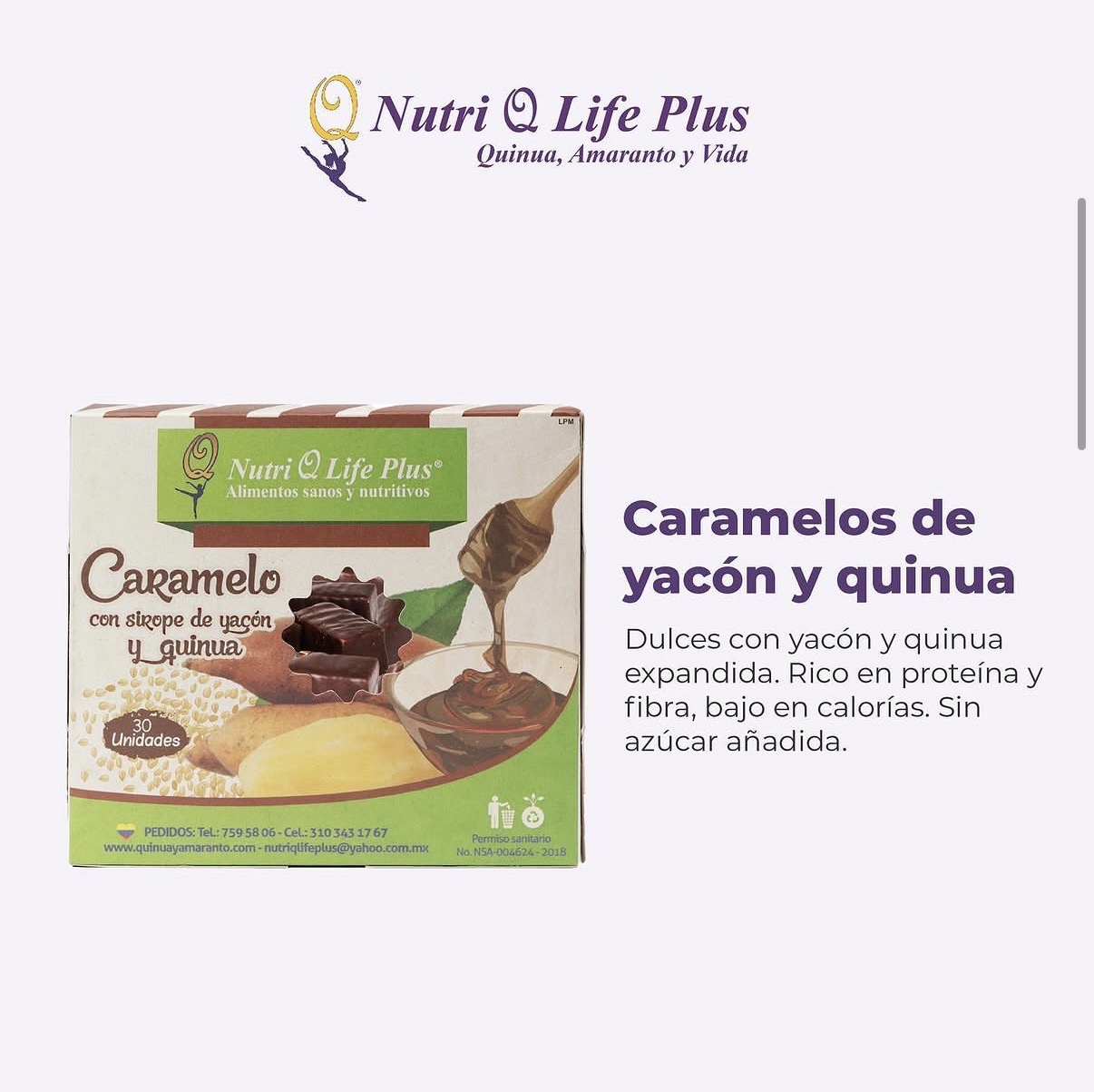 Caramelos de Yacón y Quinua